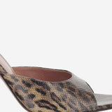 Mules Alexa in pelle ALEXASLIPPER 95LEOPARDSNAKE AMINA MUADDI 