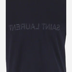 T-SHIRT IN COTONE CON LOGO 663278 Y37AW4145 SAINT LAURENT 