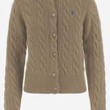 CARDIGAN IN LANA E CASHMERE CON LOGO 211972104 001 POLO RALPH LAUREN 