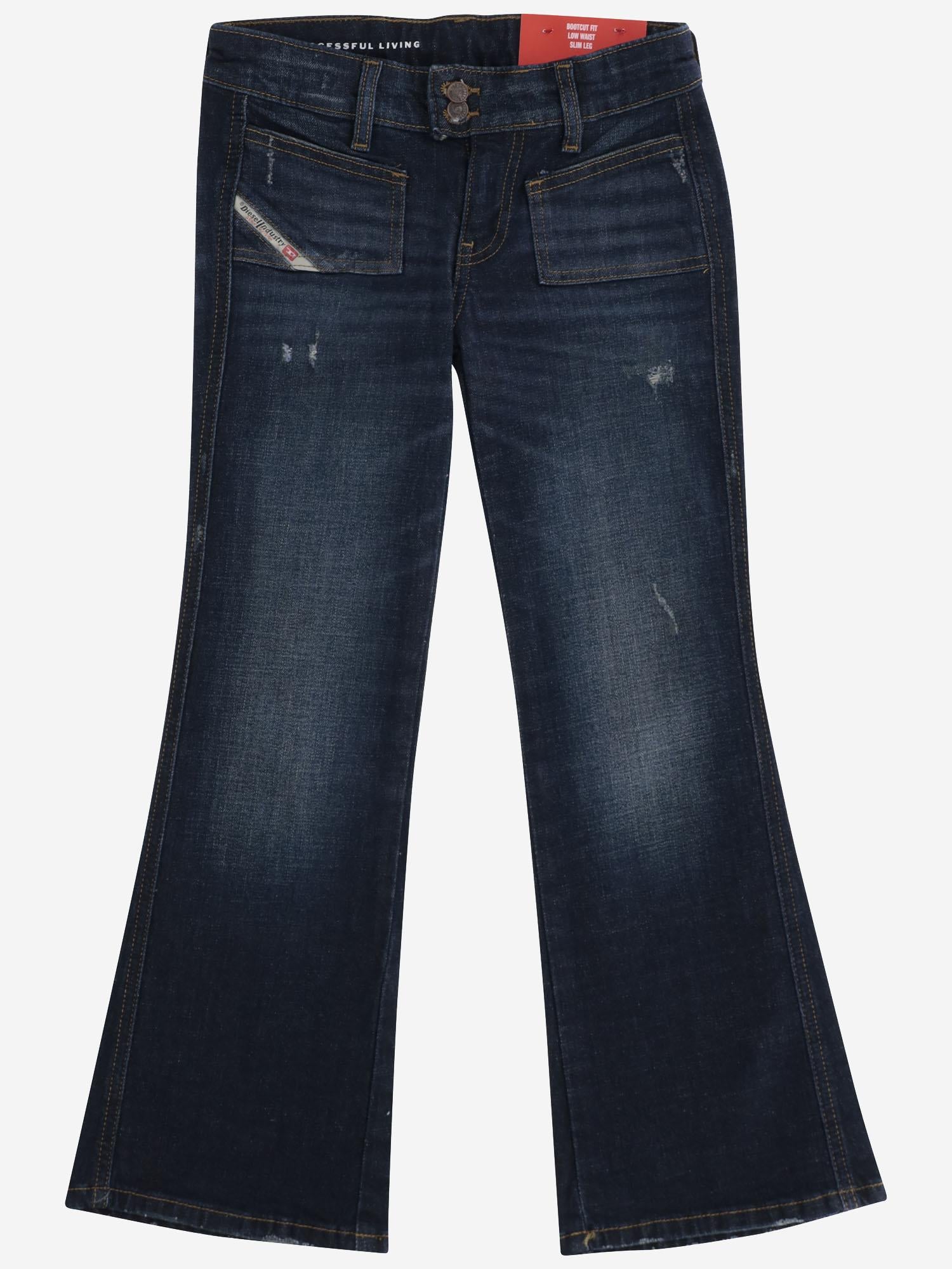 JEANS D-EKI-J IN COTONE STRETCH J02331 KXBP2K01 DIESEL KIDS 