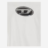 T-SHIRT IN COTONE CON LOGO IN PAILLETTES J02371 KYAUNK100 DIESEL KIDS 
