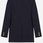 GIACCA DOPPIOPETTO IN GABARDINE DI LANA 631980 Y7B734141 SAINT LAURENT 