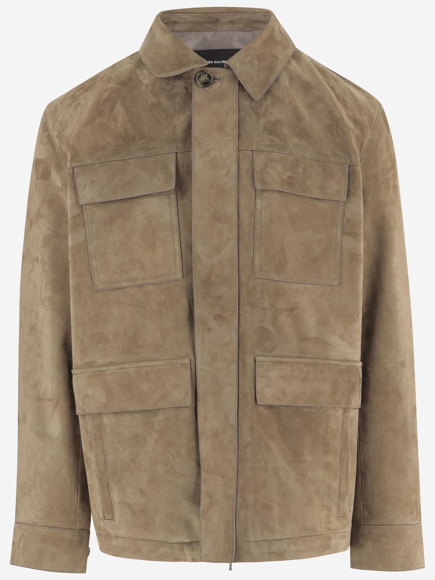 Giacca in pelle scamosciata 26E26EHV20174L32W A2024 YVES SALOMON 