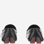 Mocassini Driver con ornamento Gancini FRONT4 110NEROCIOCCOLATONERO SALVATORE FERRAGAMO 