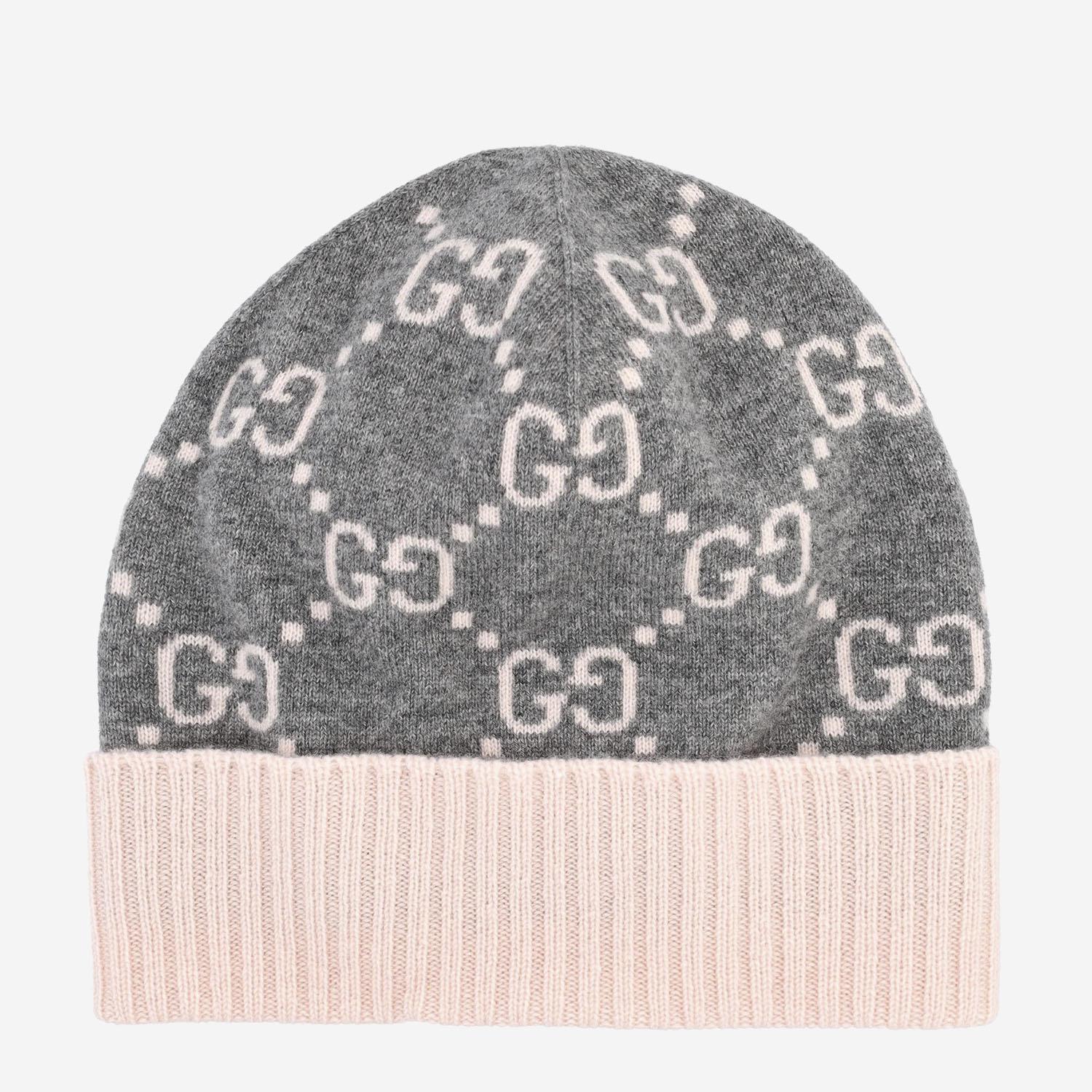 Beanie in jacquard di cashmere GG 811392 3GAC01672 GUCCI 