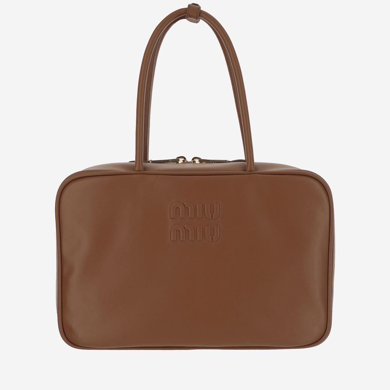 BORSA BEAU IN PELLE 5BB117 2CRWF0046 MIU MIU 