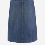 GONNA AL GINOCCHIO IN DENIM DI COTONE CH25ADJ01251 427 CHLOE 
