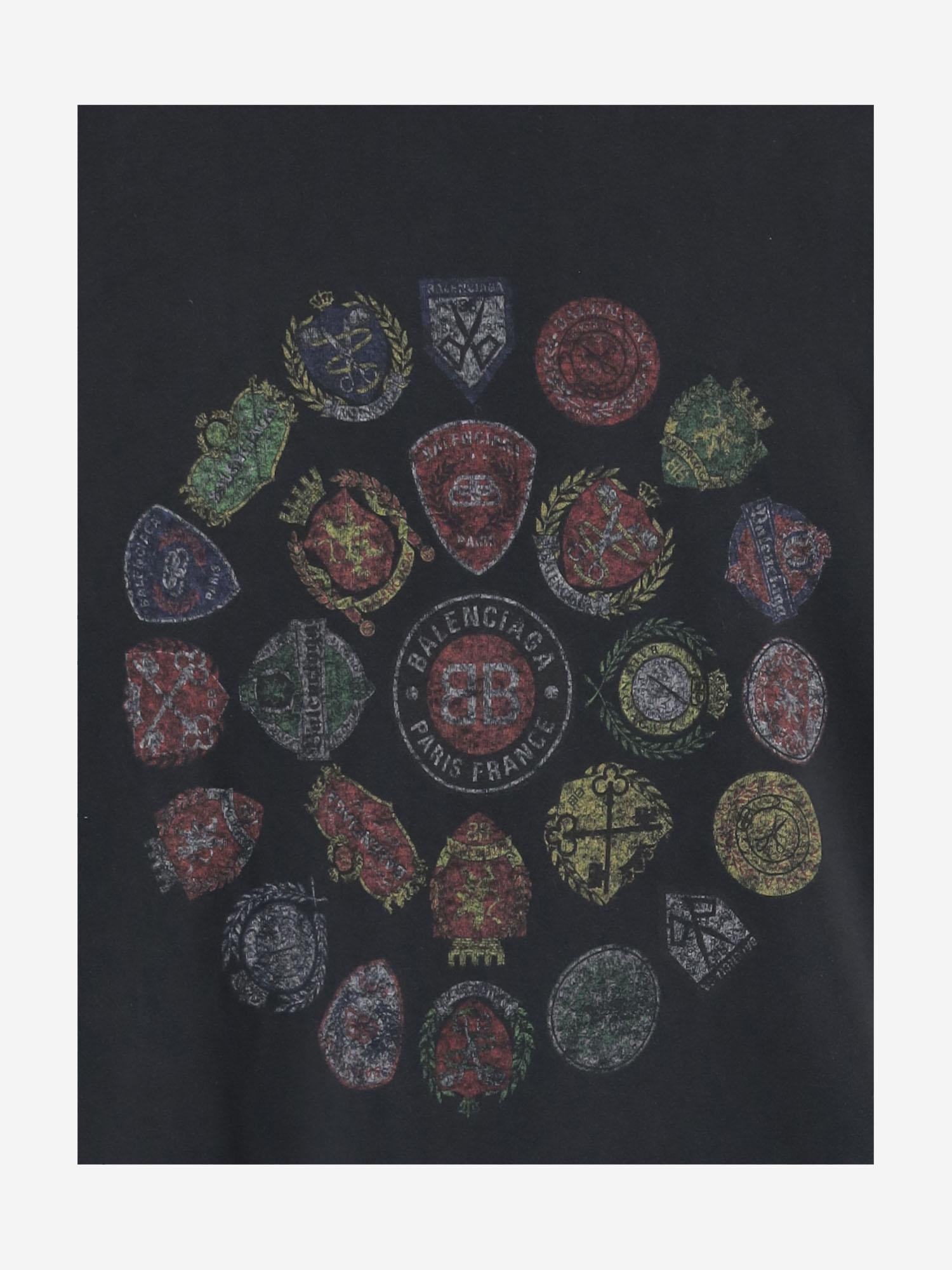 T-SHIRT IN COTONE CON LOGO 764235 TTVH41041 BALENCIAGA 