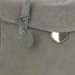 BORSA VIRGINIA IN PELLE SCAMOSCIATA VIRGINIA SMOKYGREEN FRANZI MILANO 