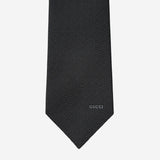 CRAVATTA IN SETA JACQUARD CON MORSETTO GUCCI 853356 4E6481000 GUCCI 