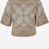T-SHIRT NIAMEY STAMPA BANDANA IN COTONE 104604 A2CYCZ4 PINKO 