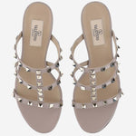 SANDALO SLIDER ROCKSTUD IN VITELLO 60MM 8W0S0C47 VODP45 VALENTINO GARAVANI 