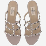 SANDALO SLIDER ROCKSTUD IN VITELLO 60MM 8W0S0C47 VODP45 VALENTINO GARAVANI 