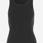 CANOTTA IN MISTO COTONE STRETCH V018884418 001BLK VINCE 