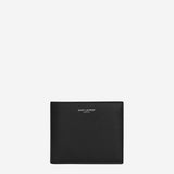 PORTAFOGLIO IN PELLE CON LOGO 396307 0U90N1000 SAINT LAURENT 