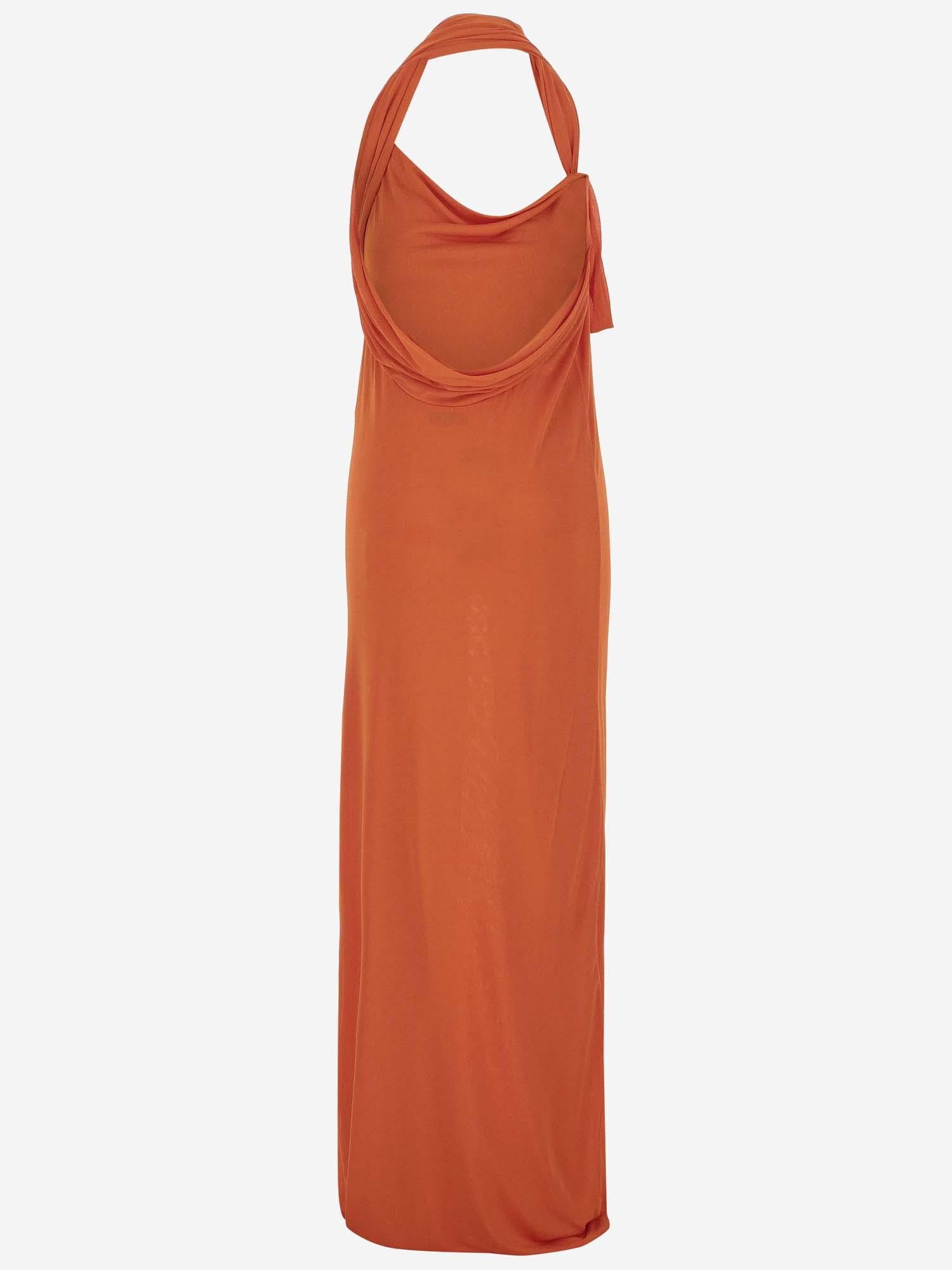 ABITO LUNGO IN VISCOSA 776442 Y5I506568 SAINT LAURENT 