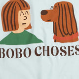 T-SHIRT IN COTONE CON LOGO B126AC011 LIGHTBLUE BOBO CHOSES KIDS 