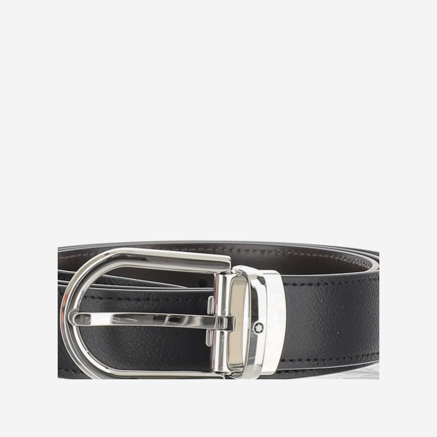 CINTURA REVERSIBILE IN PELLE 222371 BLACK/EBONY MONTBLANC 