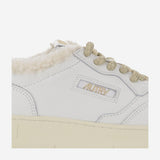SNEAKERS LOW MEDALIST IN PELLE AULWWX01 WHTWHT AUTRY 