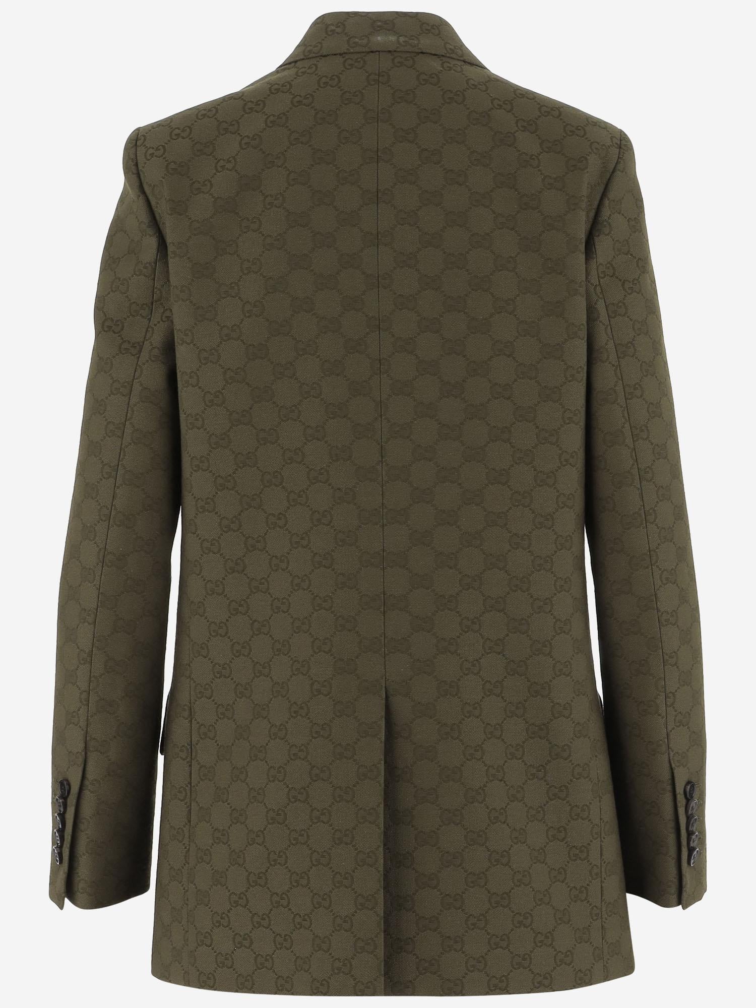 GIACCA DOPPIOPETTO IN TESSUTO GG 831993 Z7AH83602 GUCCI 