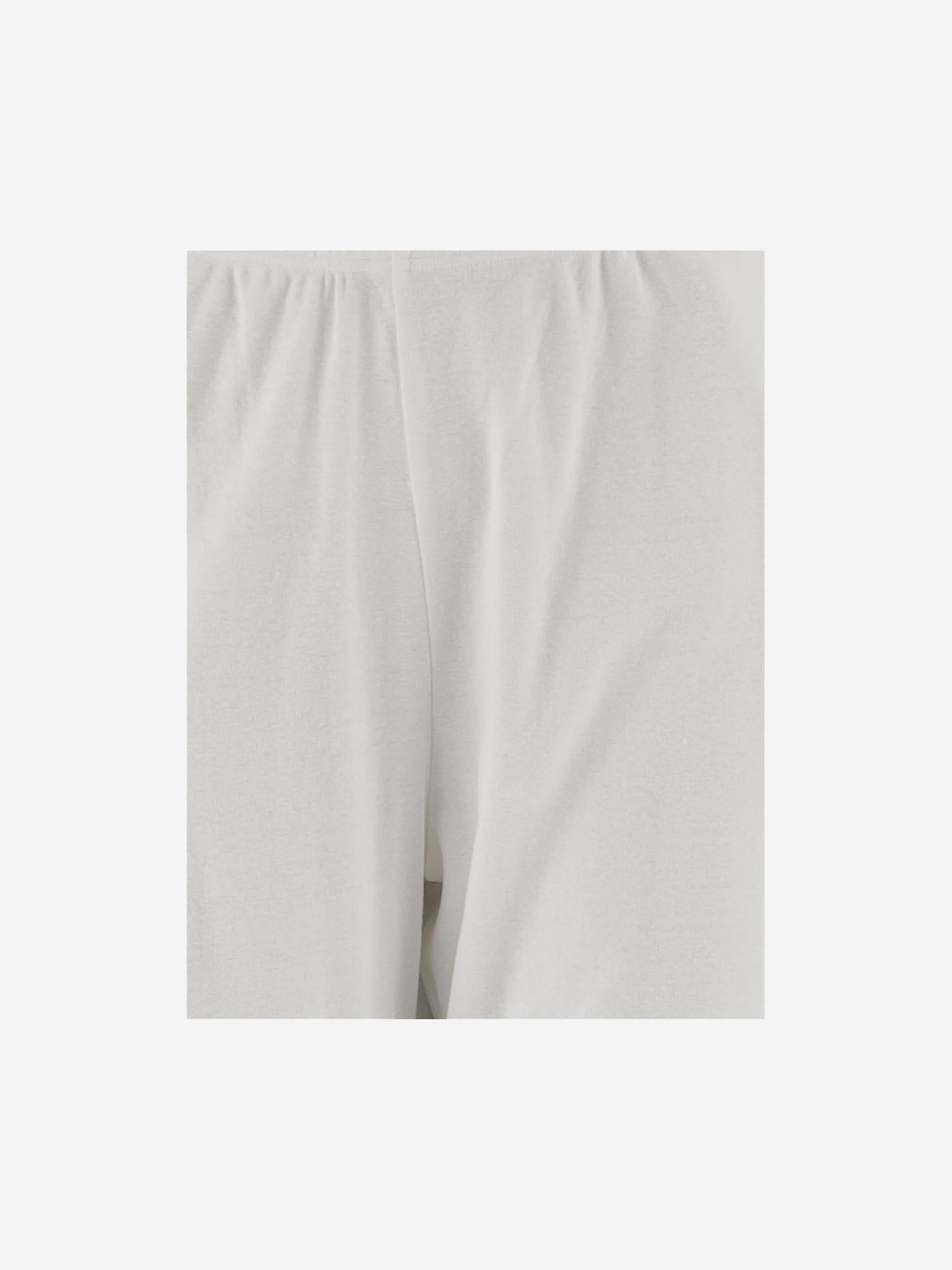 PANTALONI IN COTONE 10850K732 WHT THE ROW 