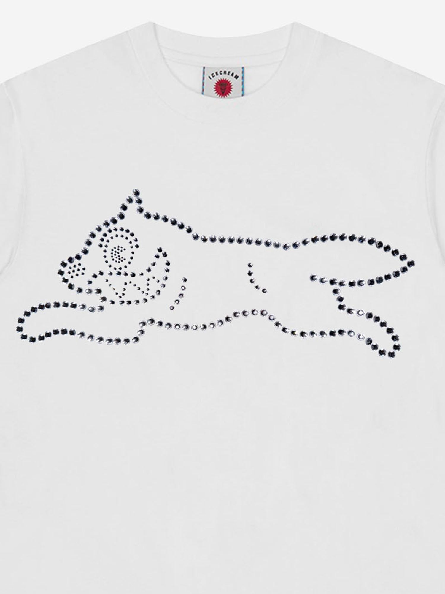 T-SHIRT IN COTONE CON LOGO IC26178 WHITE ICECREAM 