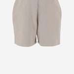 PANTALONI CORTI IN COTONE CON LOGO A043 SAND CULTURA 