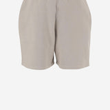 PANTALONI CORTI IN COTONE CON LOGO A043 SAND CULTURA 