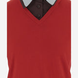 mAGLIA in misto lana CON COLLO RIMOVIBILE 171870 679 TORY BURCH 