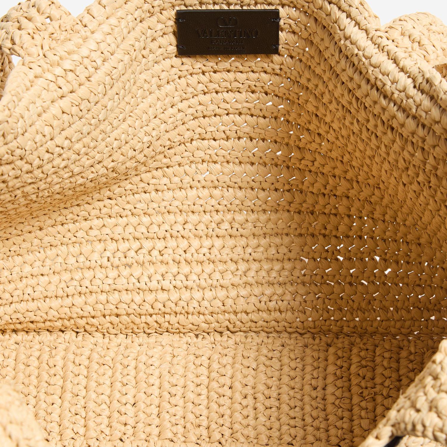 BORSA SHOPPING MEDIA VIVA SUPERSTAR IN RAFIA 8W2B0S11 QETEX9 VALENTINO GARAVANI 