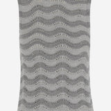 TOP IN MISTO VISCOSA CON MOTIVO ONDULATO 068 ARGENTO COLOUR MARKET 