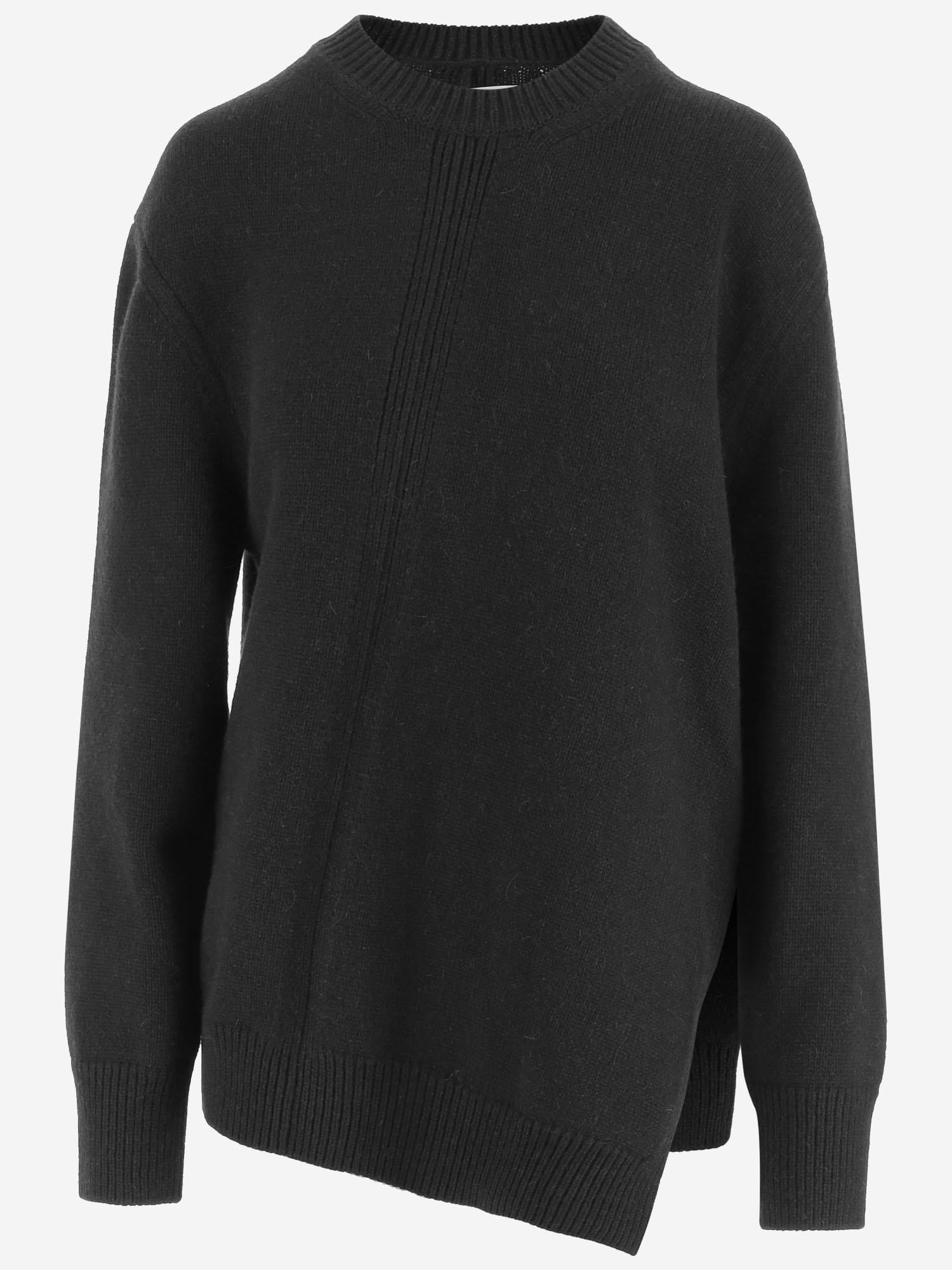 MAGLIONE ASIMMETRICO IN MISTO LANA J02GP0222 J14798001 JIL SANDER 