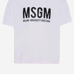 T-SHIRT IN COTONE CON LOGO S6MSJUTH051 001 MSGM KIDS 