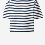 T-SHIRT IN COTONE A RIGHE UTS374JE0210 A044 AMI 