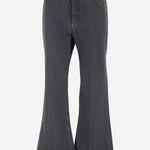 JEANS IN COTONE CON GAMBA AMPIA 7V0DE15A B4A0NO VALENTINO 