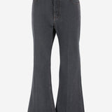 JEANS IN COTONE CON GAMBA AMPIA 7V0DE15A B4A0NO VALENTINO 
