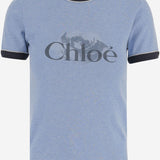 T-SHIRT IN COTONE CON LOGO CH25WJH03198 433 CHLOE 