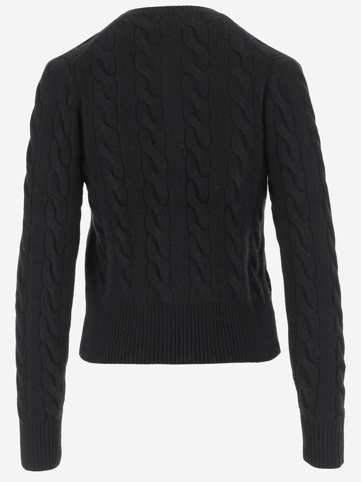 CARDIGAN IN LANA E CASHMERE CON LOGO 211972104 005 POLO RALPH LAUREN 