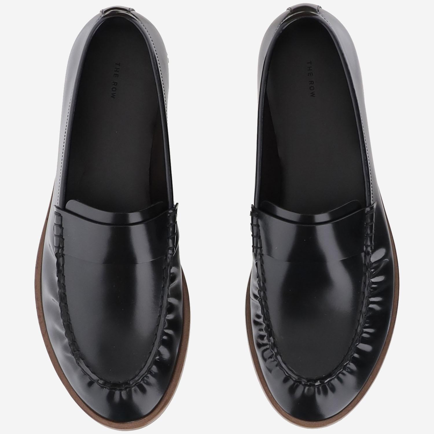 MOCASSINI IN PELLE F1822L60 BLK THE ROW 