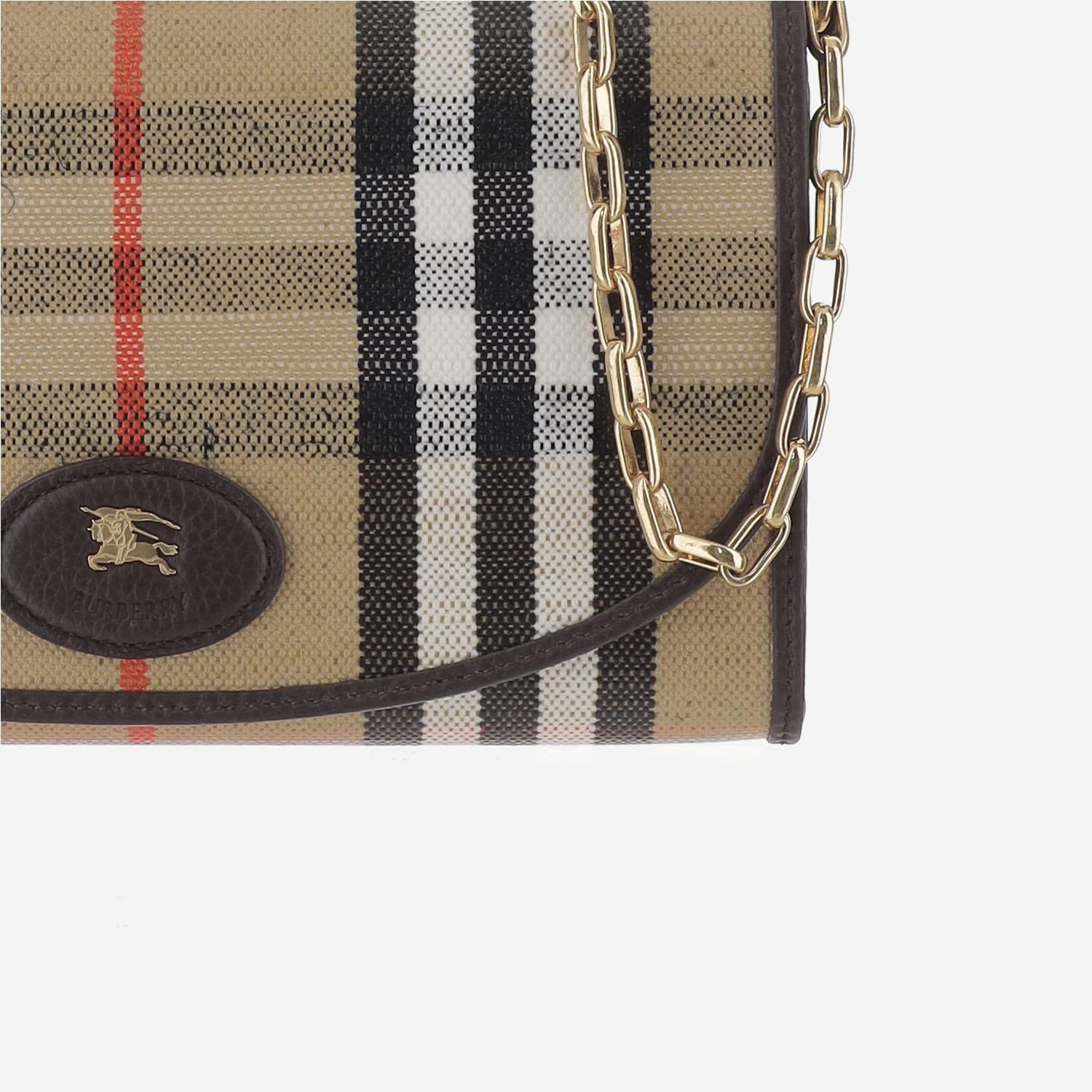 PORTAFOGLIO HIGHLANDS CON TRACOLLA 8112274 SAND BURBERRY 