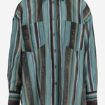 CAMICIA IN COTONE CON MOTIVO A RIGHE 106990 A3CHSD3 PINKO 