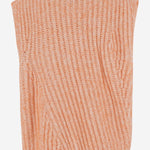 Maglione smanicato in misto lana a coste W25663 0530 SASUPHI 