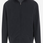 MAGLIA CON ZIP IN MISTO COTONE M16009067B 967CMG VINCE 
