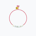 BRACCIALE SHELL CON PERLE IN VETRO SHELLSMILE  SORBET ISLAND 
