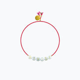BRACCIALE SHELL CON PERLE IN VETRO SHELLSMILE  SORBET ISLAND 