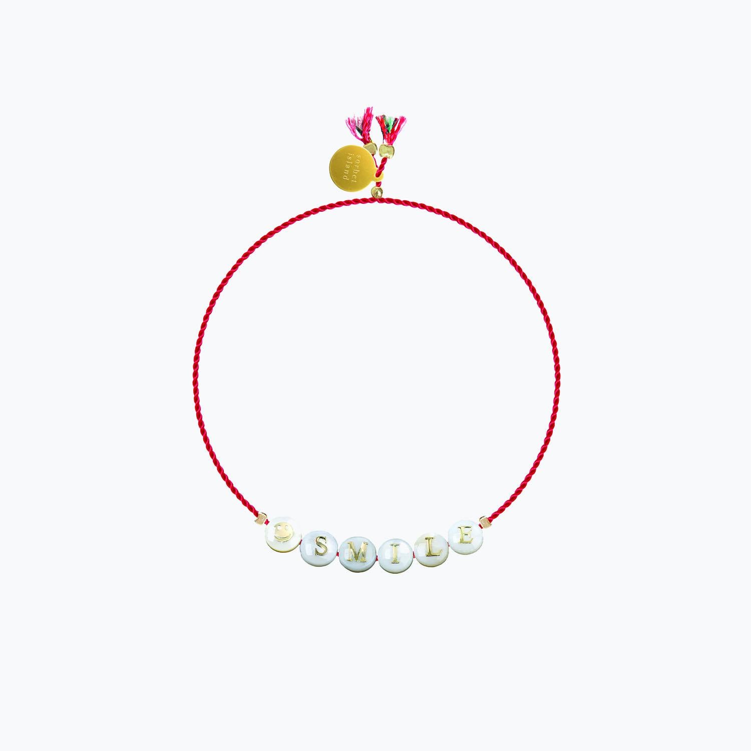 BRACCIALE SHELL CON PERLE IN VETRO SHELLSMILE  SORBET ISLAND 