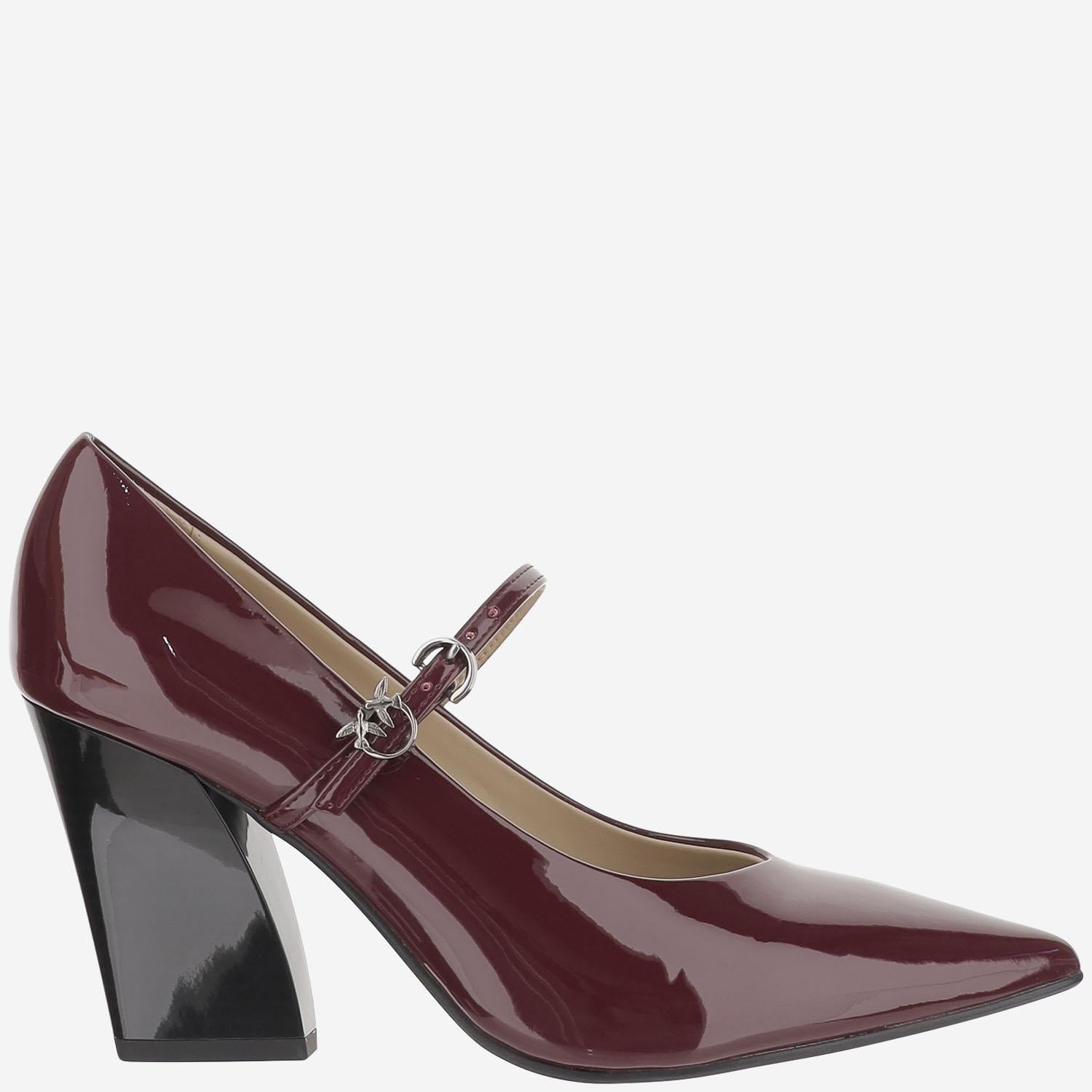 DECOLLETÉ IN PELLE LUCIDA SD0415 E002P61 PINKO 