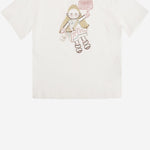 T-SHIRT IN COTONE CON LOGO JFI388 7AJF0TU9 FENDI KIDS 