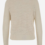 TWIN SET IN MAGLIA DI COTONE E SETA CH25AMX01580 107 CHLOE 