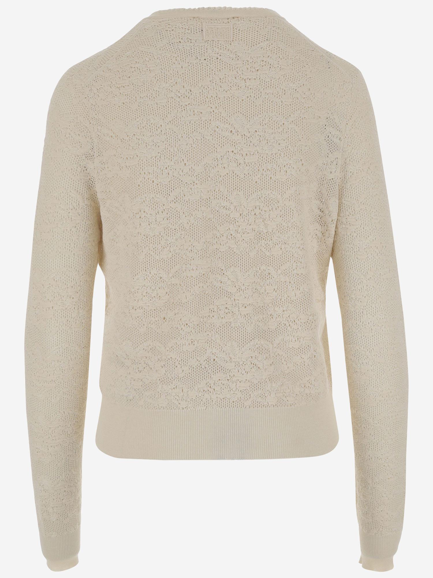 TWIN SET IN MAGLIA DI COTONE E SETA CH25AMX01580 107 CHLOE 
